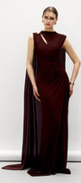 Vesper Cape Sleeve Maxi Dress - MEAN BLVD