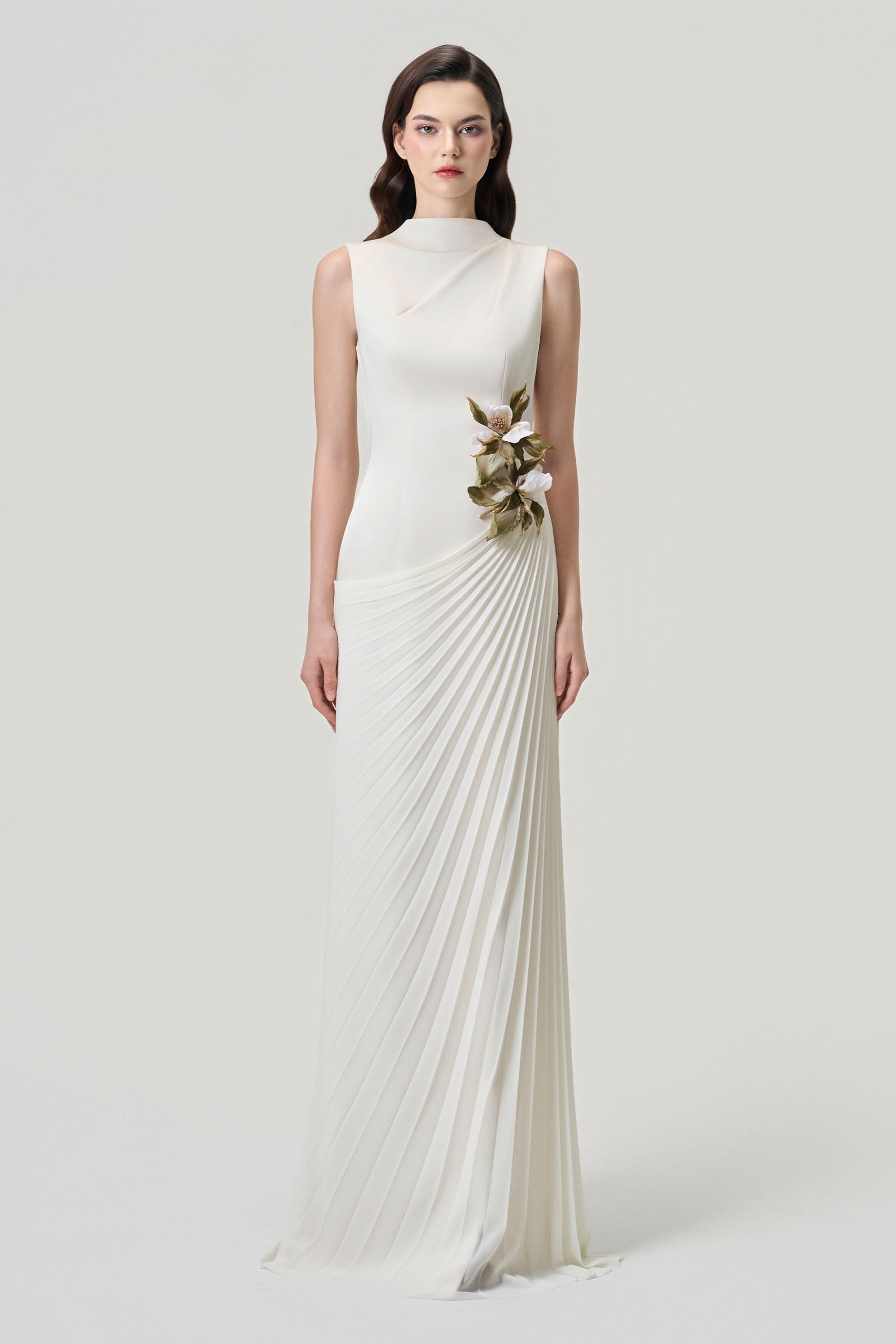 Viane Pleated Maxi Dress - MEAN BLVD