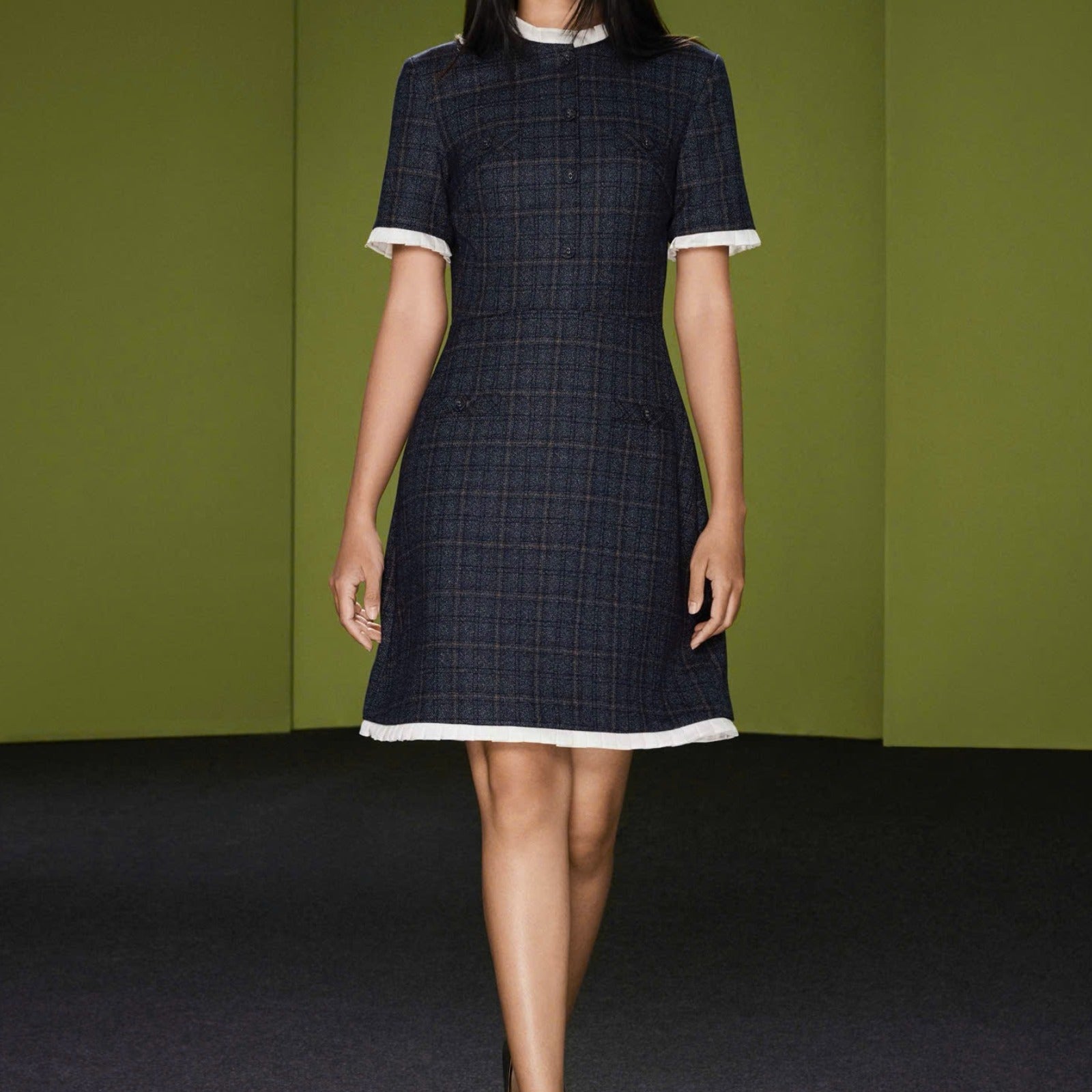 Vianne Round Neck Mini Dress - MEAN BLVD