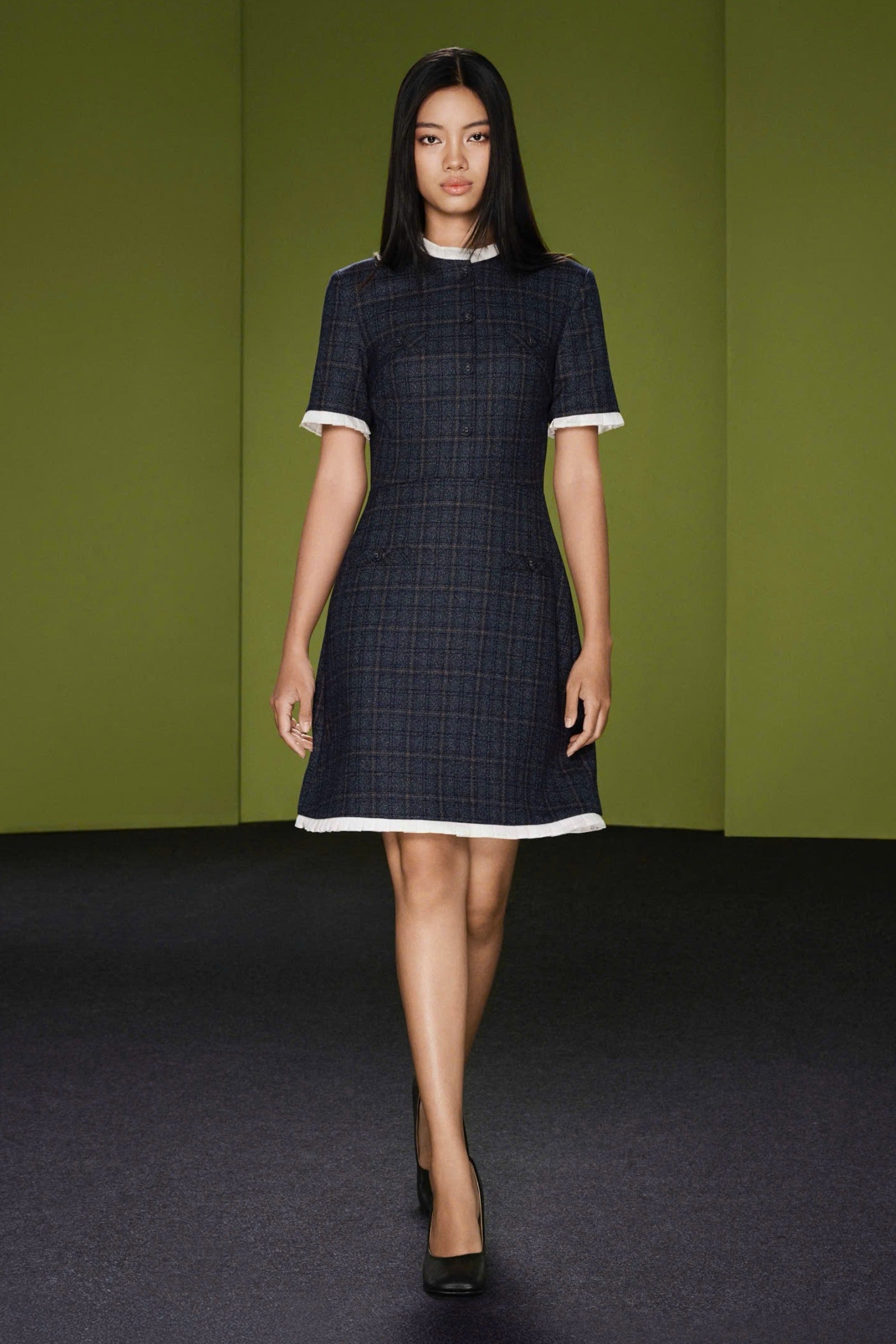Vianne Round Neck Mini Dress - MEAN BLVD