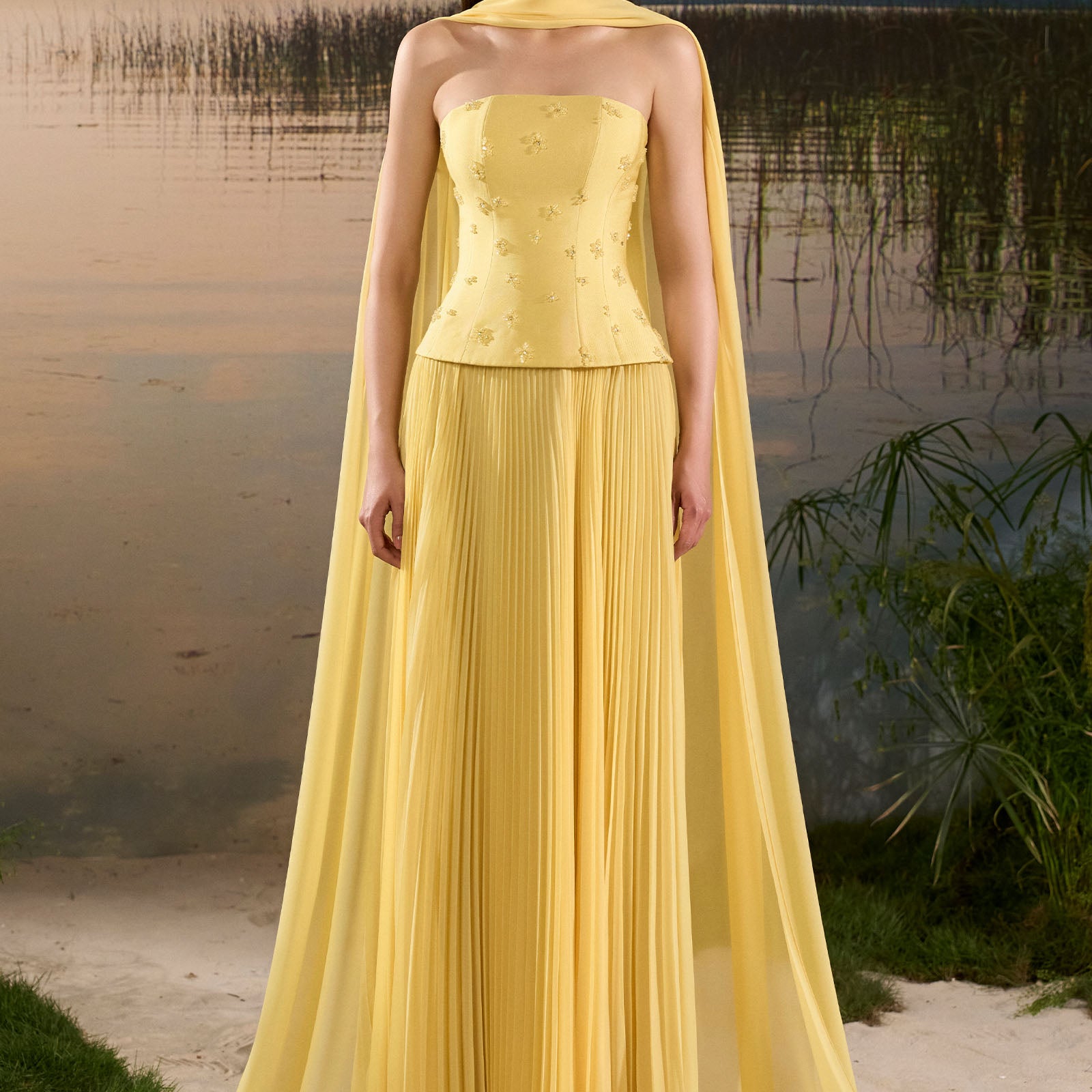 Vianne Straight Across Maxi Dress - MEAN BLVD