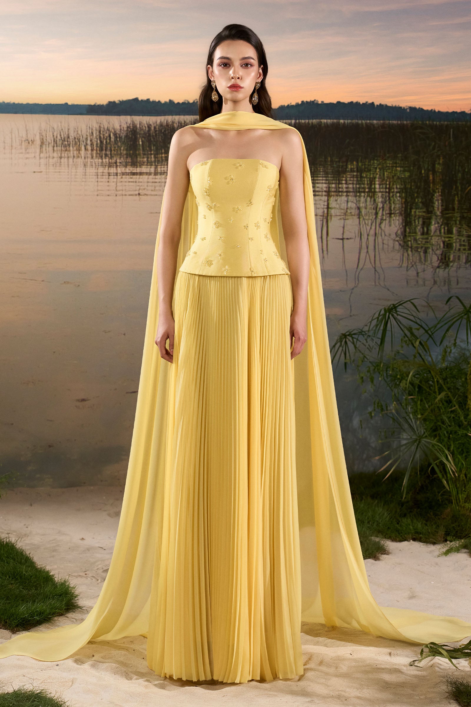 Vianne Straight Across Maxi Dress - MEAN BLVD