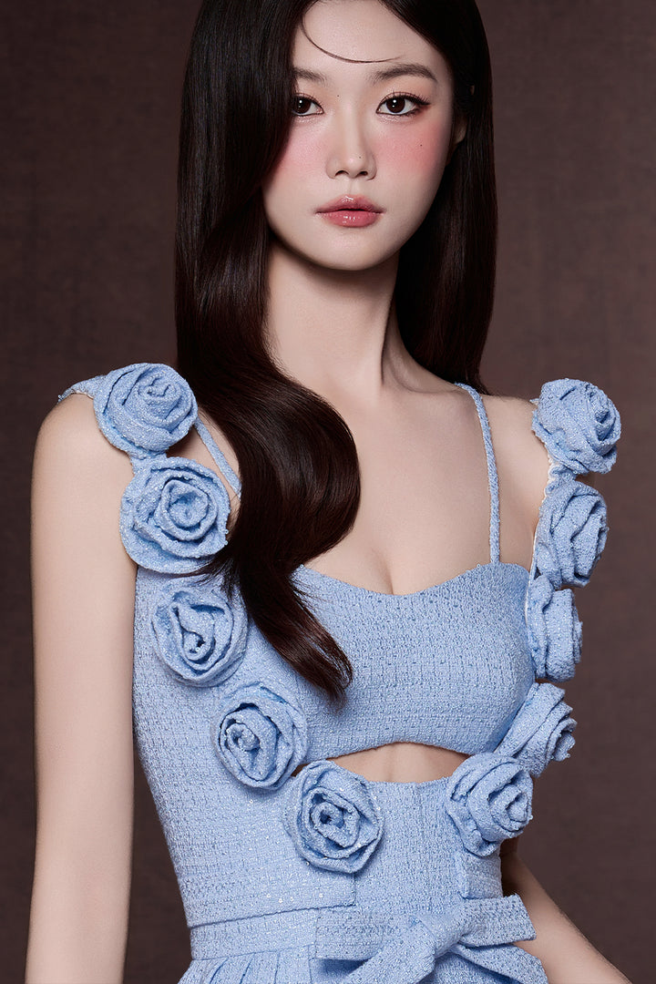 Ville Scoop Neck Ribbon Mini Dress - MEAN BLVD