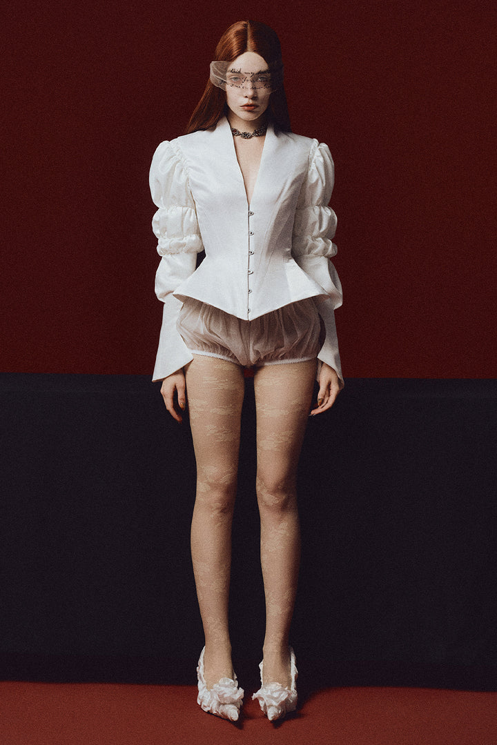 Viola Peplum Gathering Set - MEAN BLVD