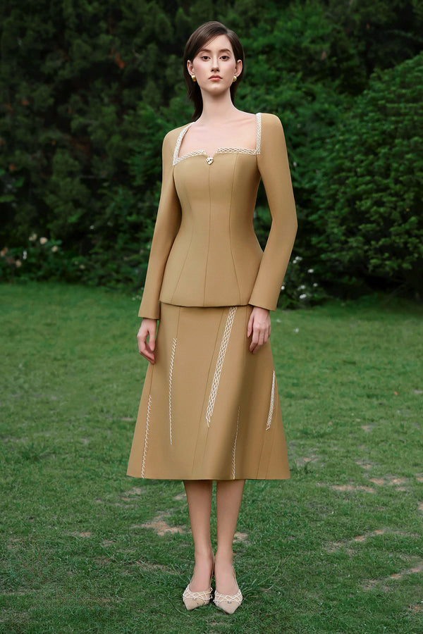 Virtue A-line Taffeta Skirt - MEAN BLVD