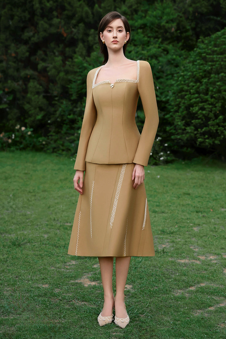 Virtue A-line Taffeta Skirt - MEAN BLVD