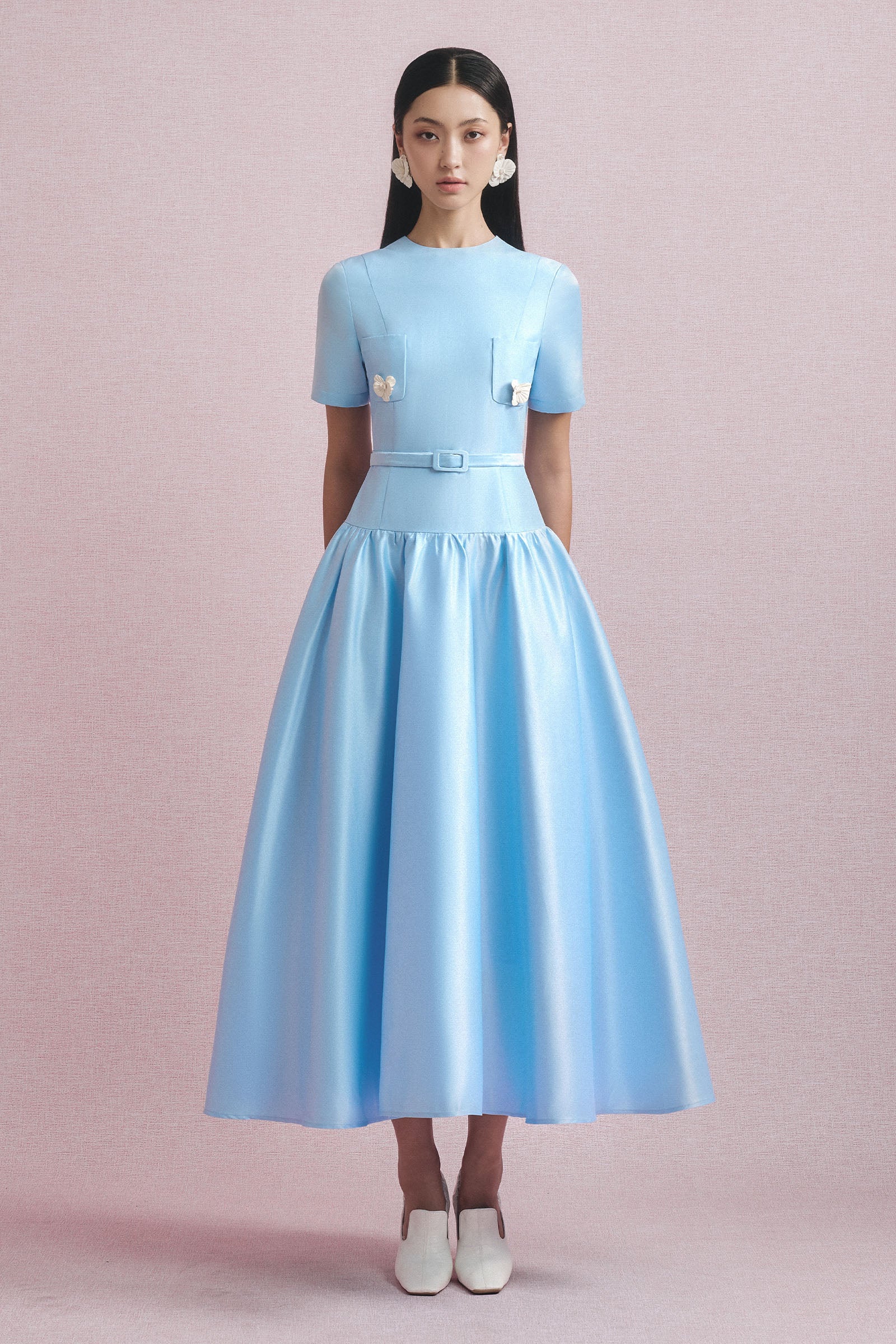 Visan A-line Midi Dress - MEAN BLVD
