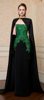 Vivienne Cape Sleeve Maxi Dress - MEAN BLVD