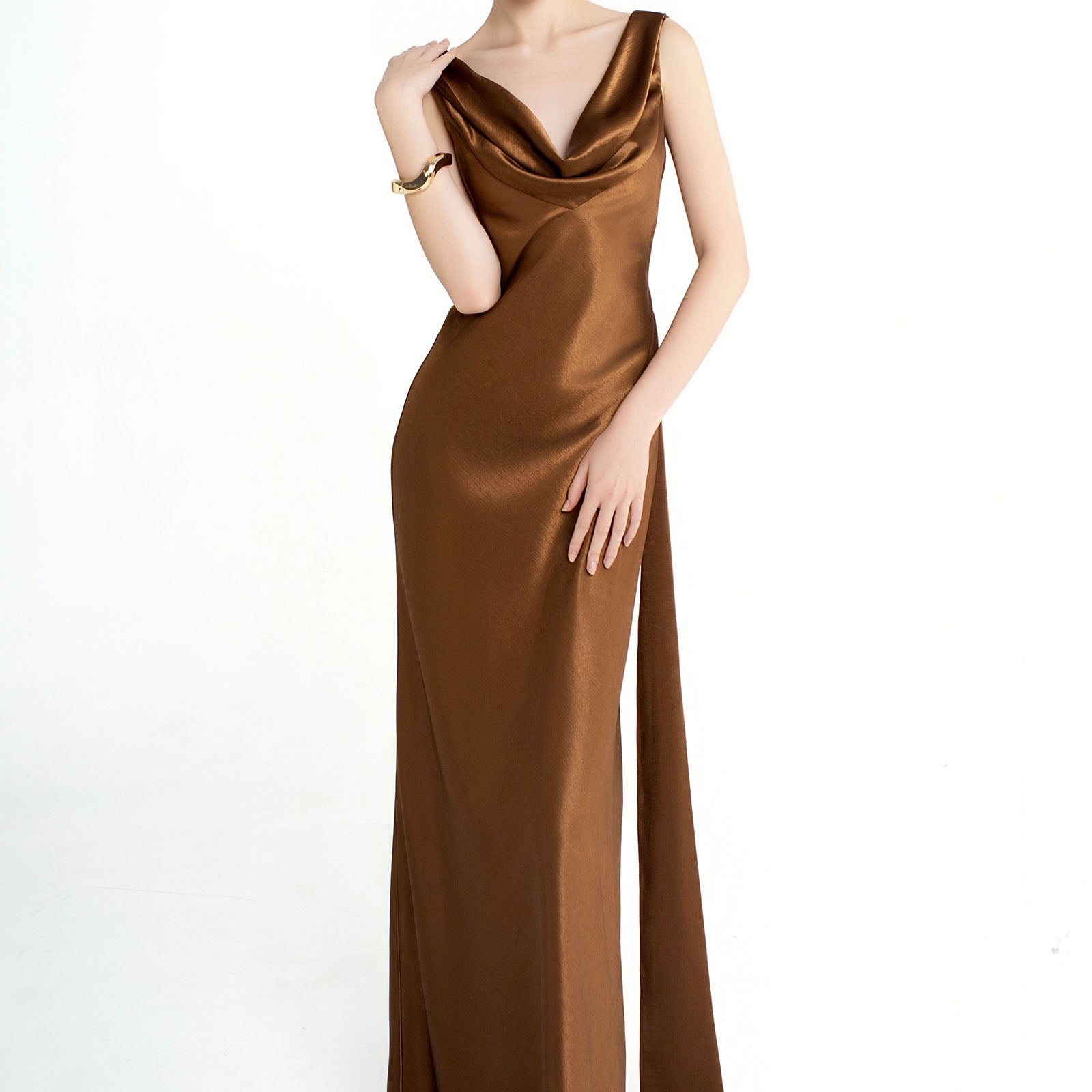 Vivienne Cowl Maxi Dress - MEAN BLVD