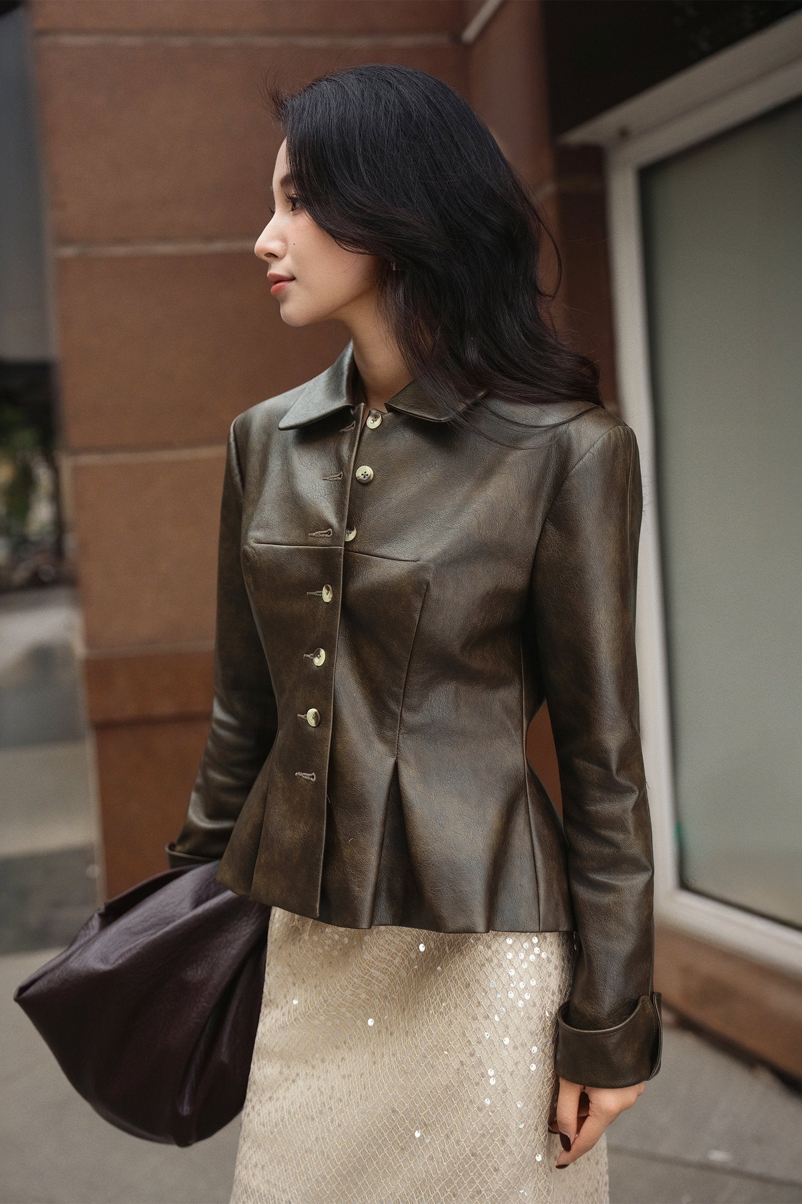 Vivienne Peplum Jacket - MEAN BLVD