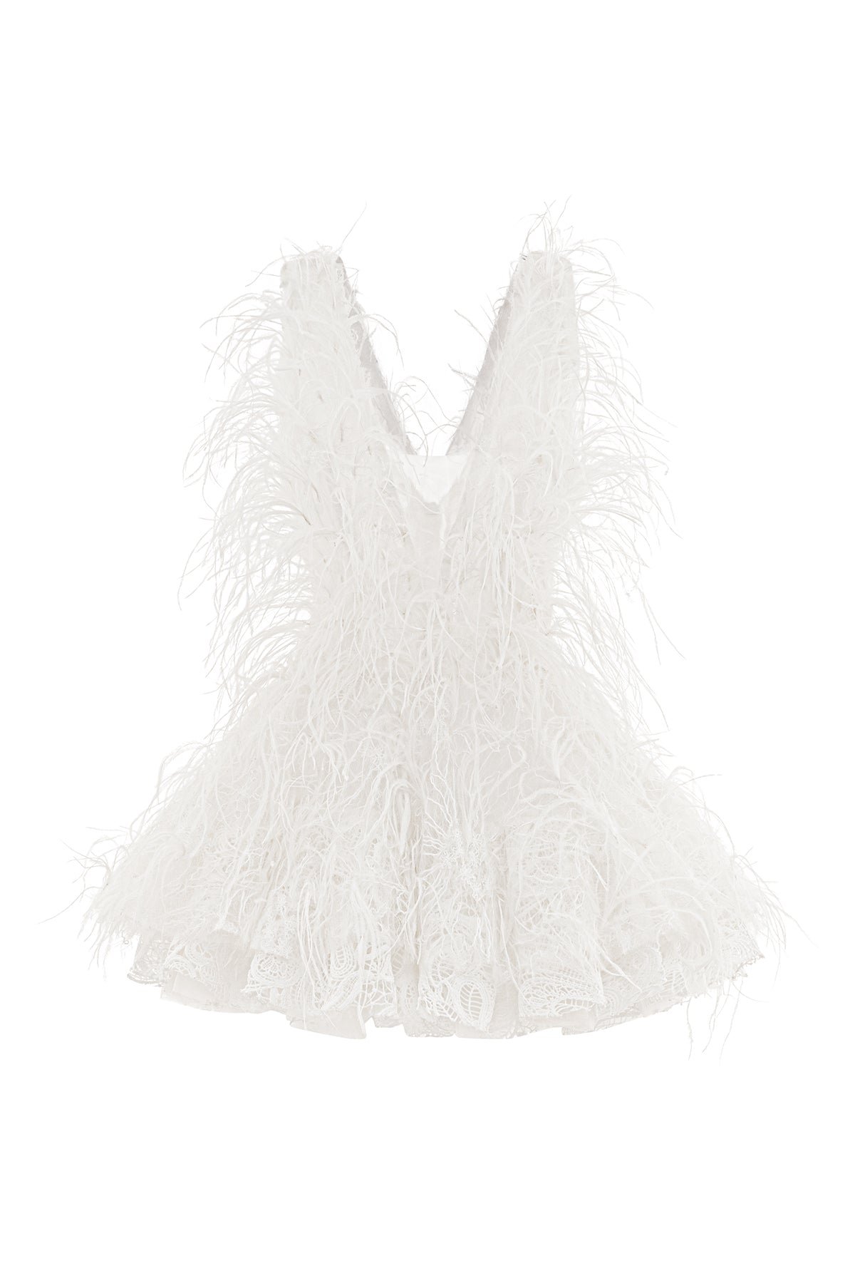 Vogue Feather Mini Dress - MEAN BLVD