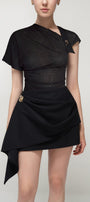 Vollachia Draped Skirt - MEAN BLVD