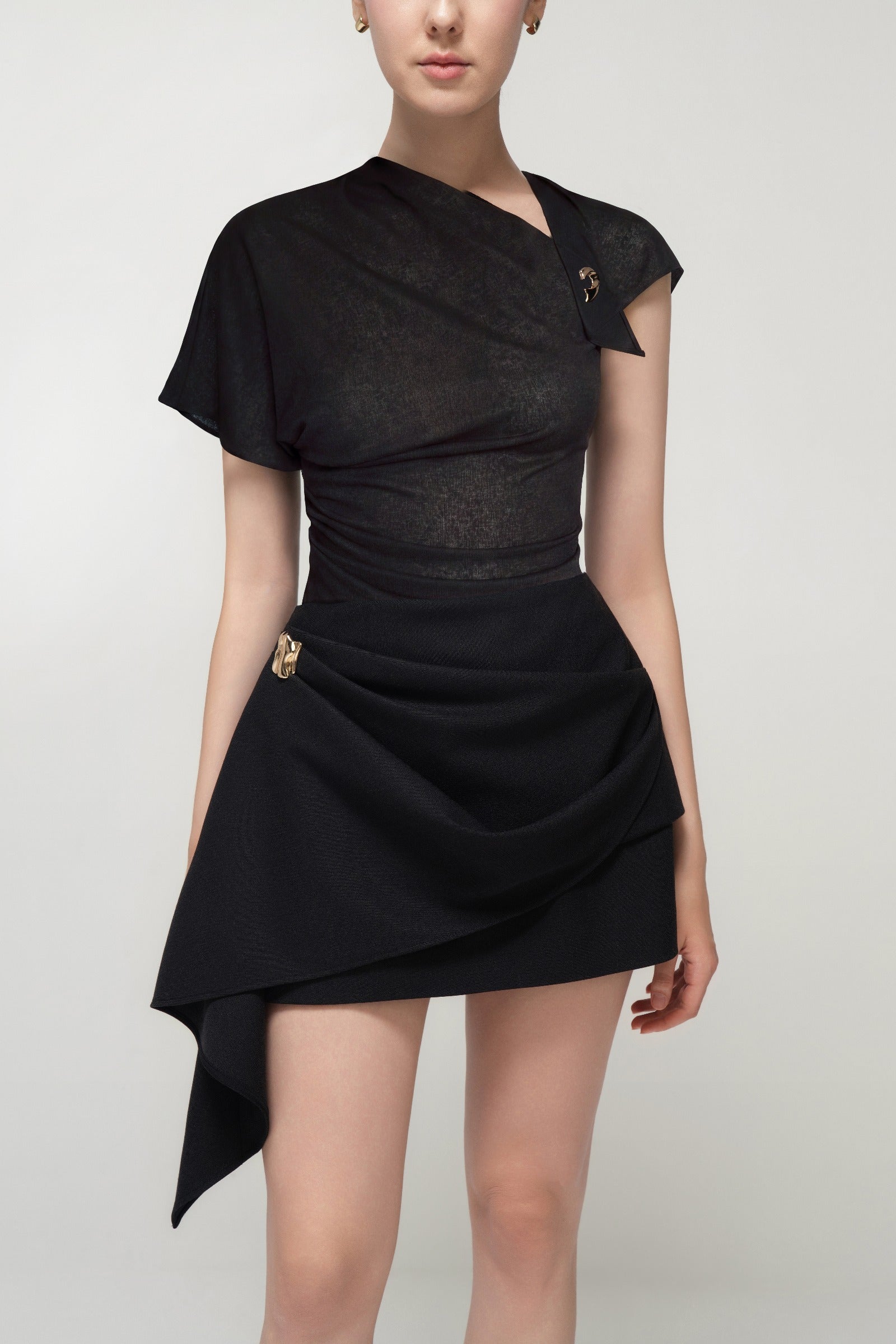 Vollachia Draped Skirt - MEAN BLVD