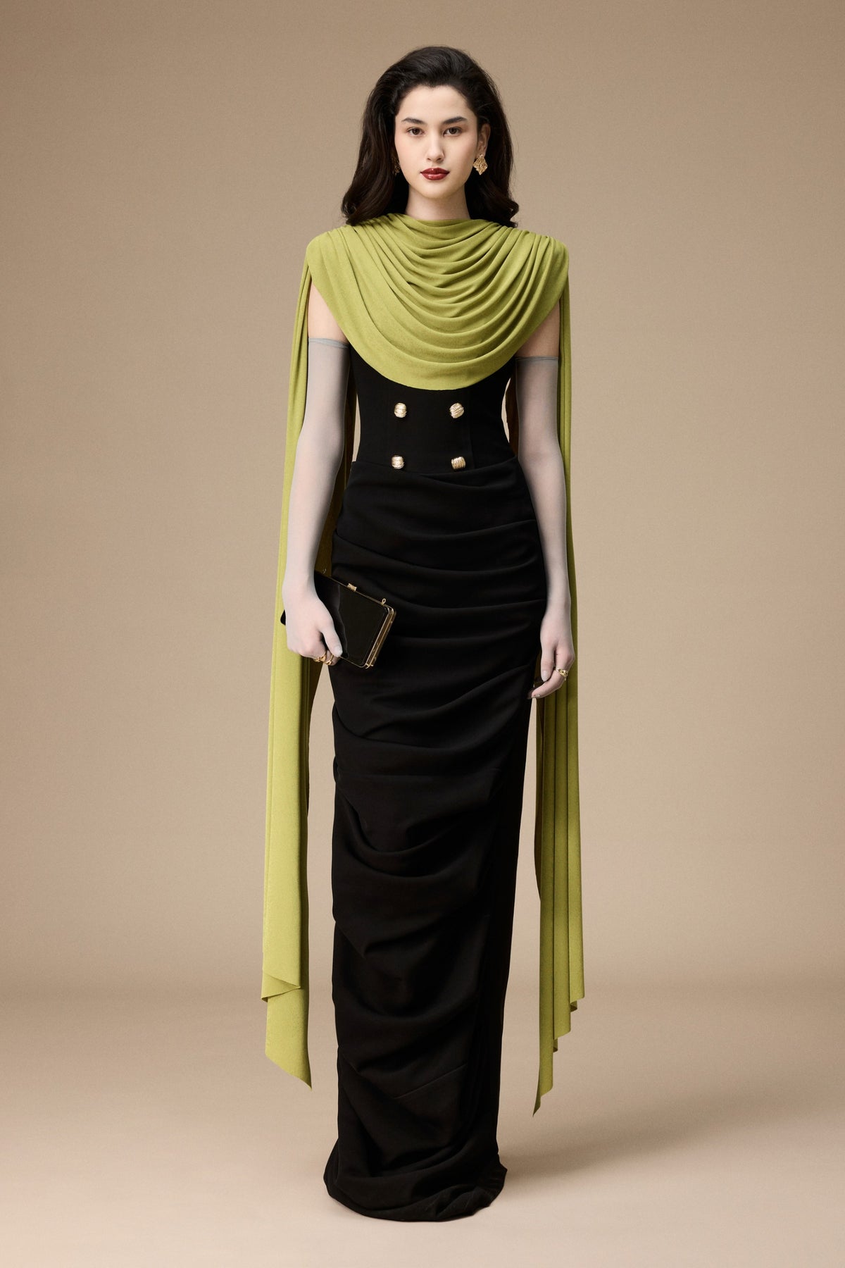Volley Draped Maxi Dress - MEAN BLVD