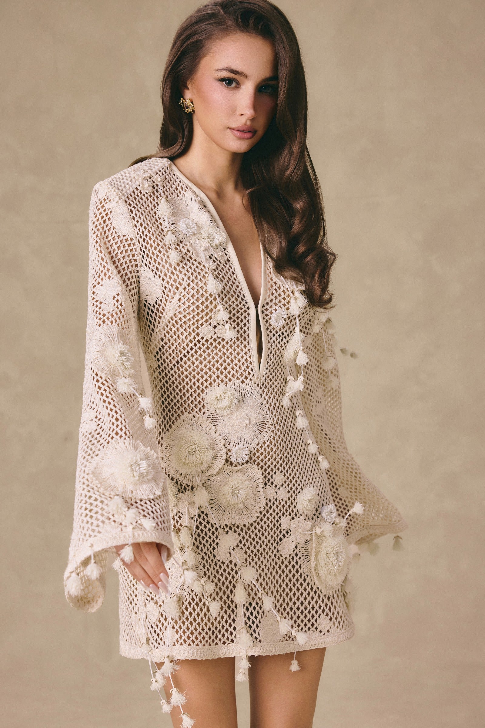 Cordelia Applique Mini Dress