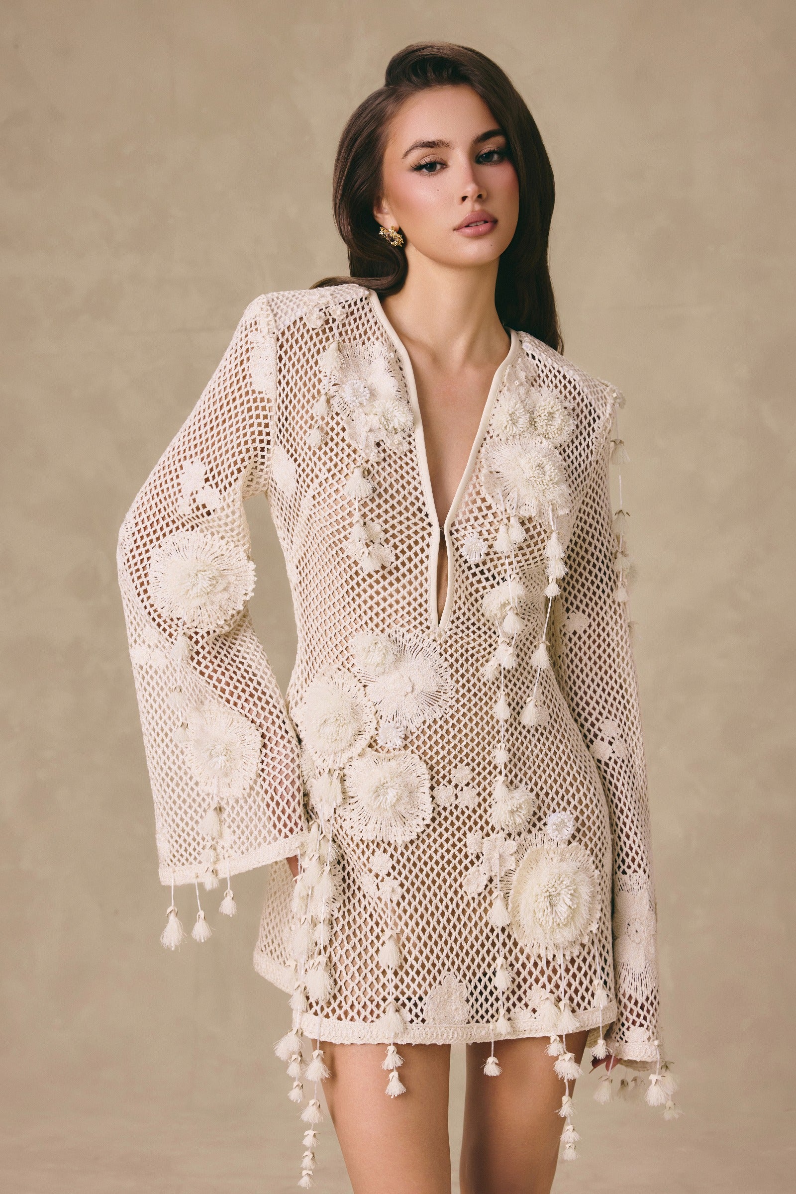 Cordelia Applique Mini Dress