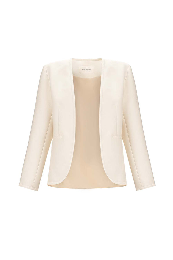 Bang Straight Long Sleeved Taffeta Blazer