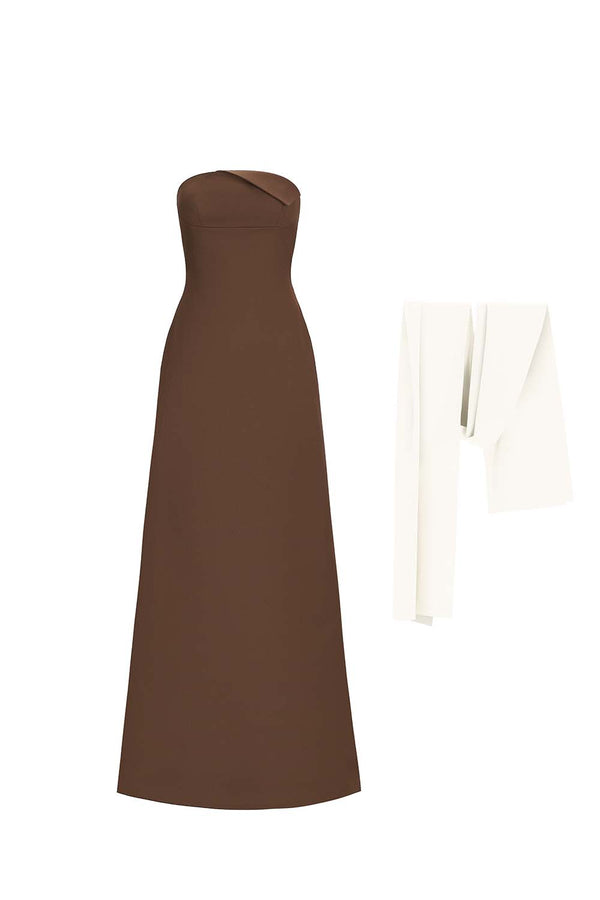 Giai A-line Sleeveless Twist Cotton Maxi Dress