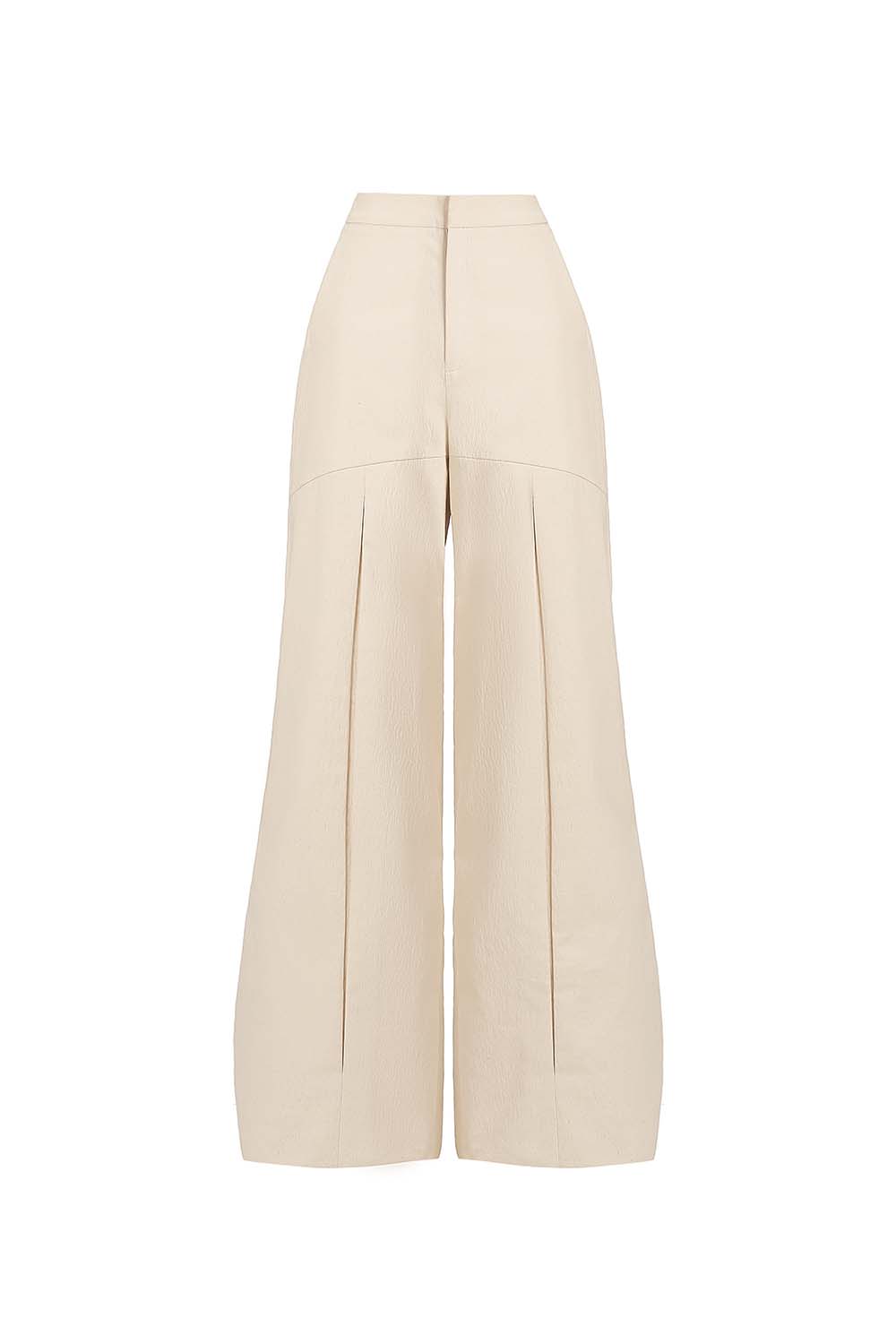 Nguyen Cocoon High Waist Chenille Long Length Pants