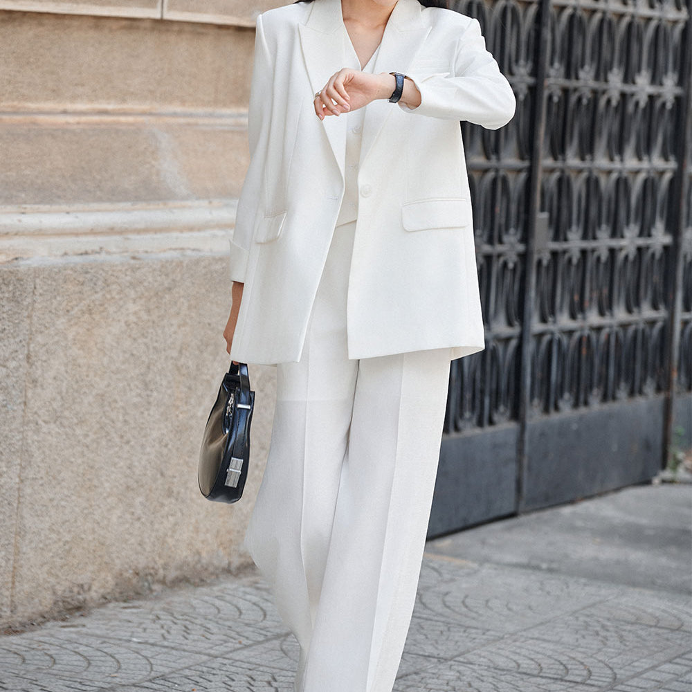 Tove Straight Wide Leg Twinkle Taffeta Maxi Pants