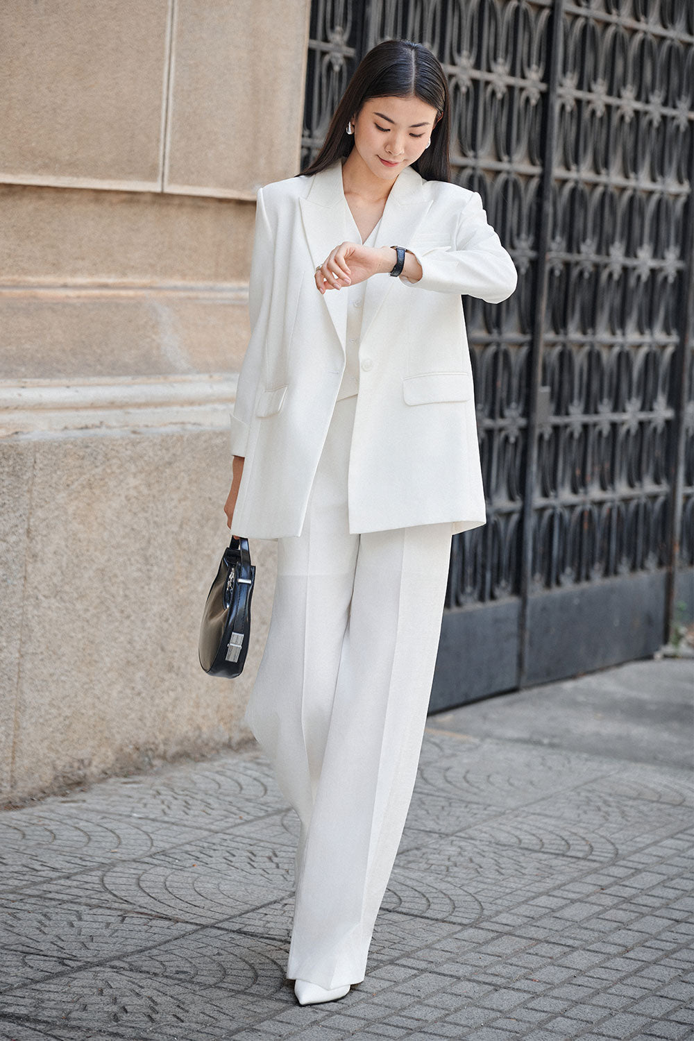 Tove Straight Single Breasted Twinkle Taffeta Blazer