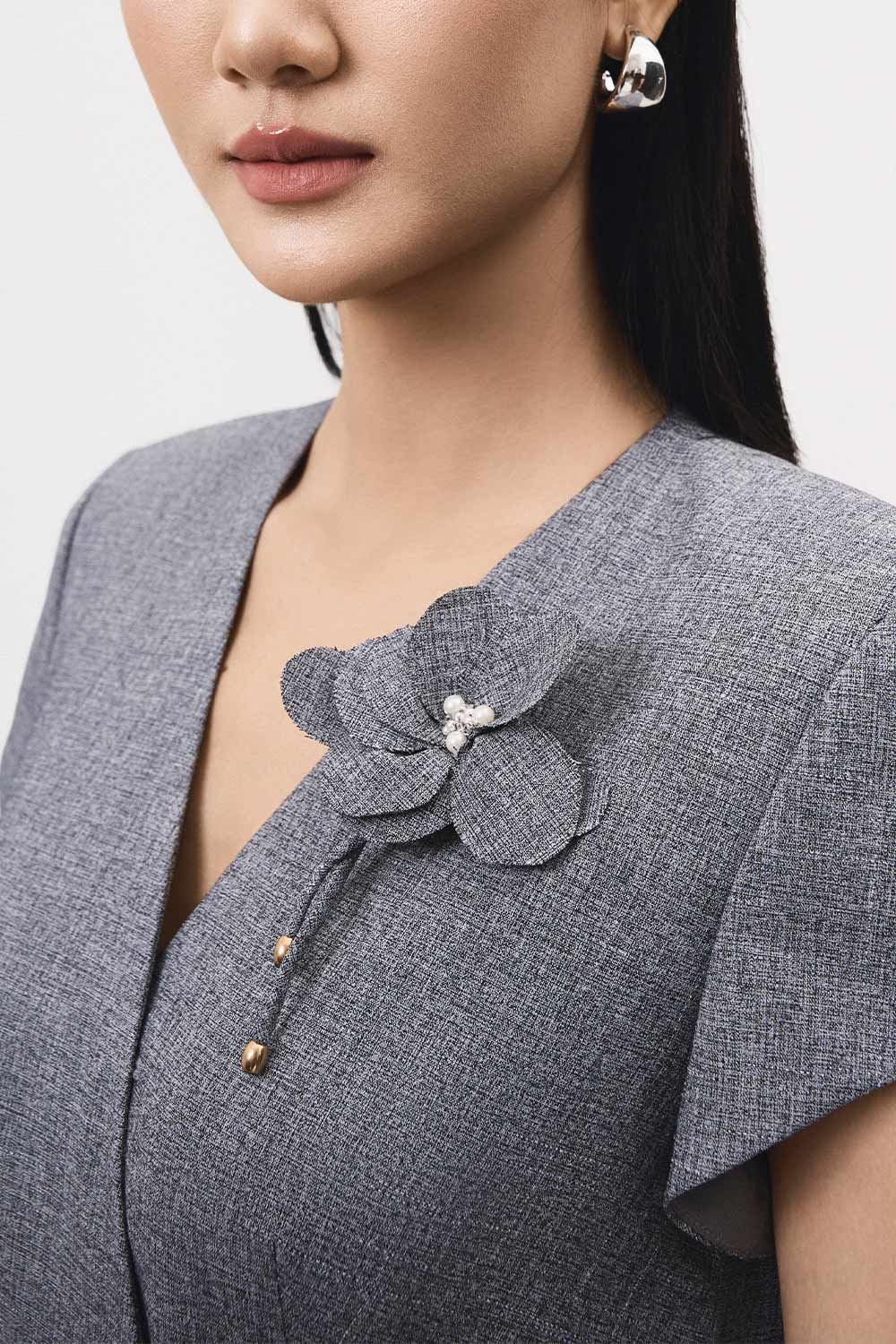 Cuon Floral Brooch