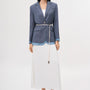 Khoi Straight Layered Polyester Blazer