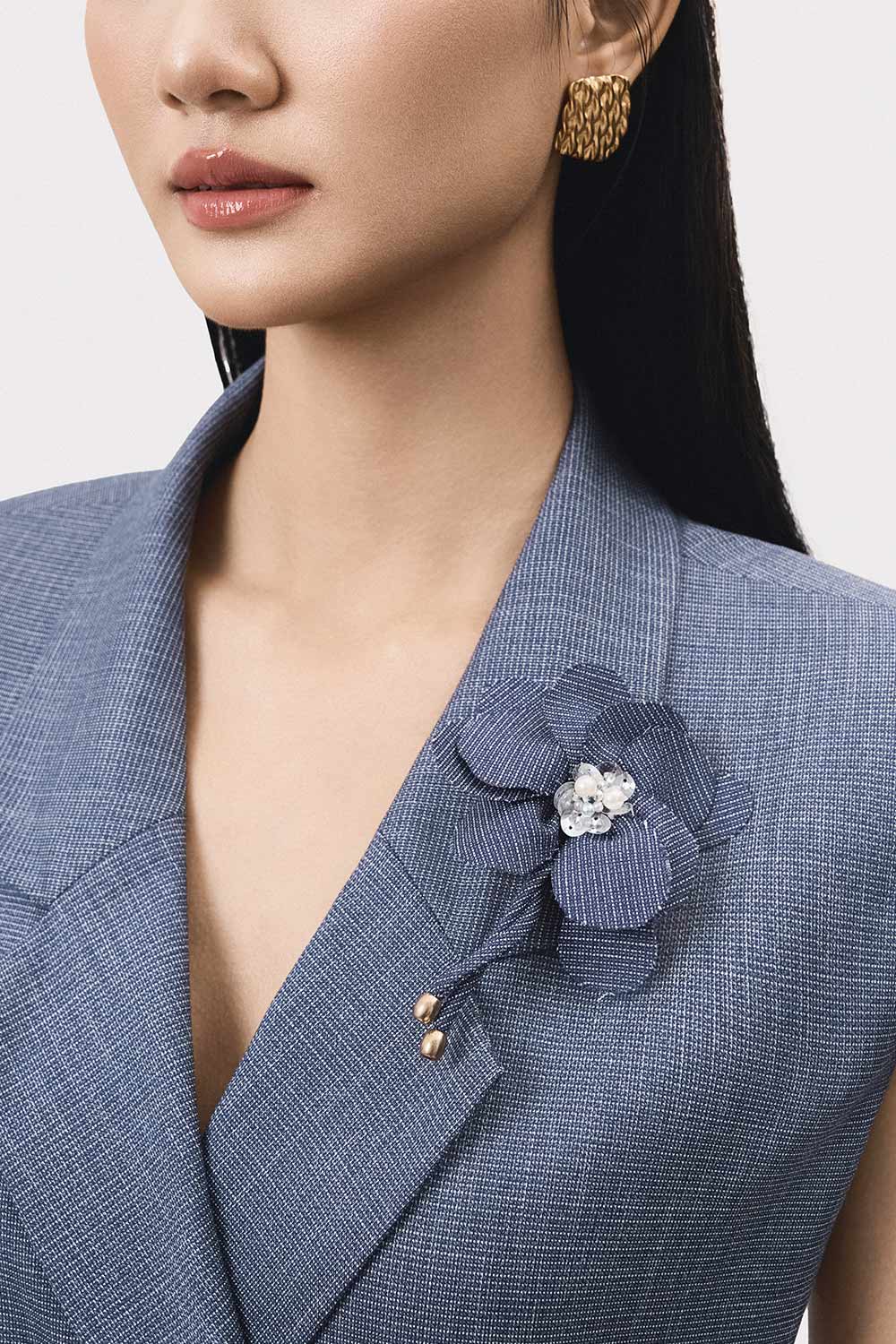 Cuon Floral Brooch