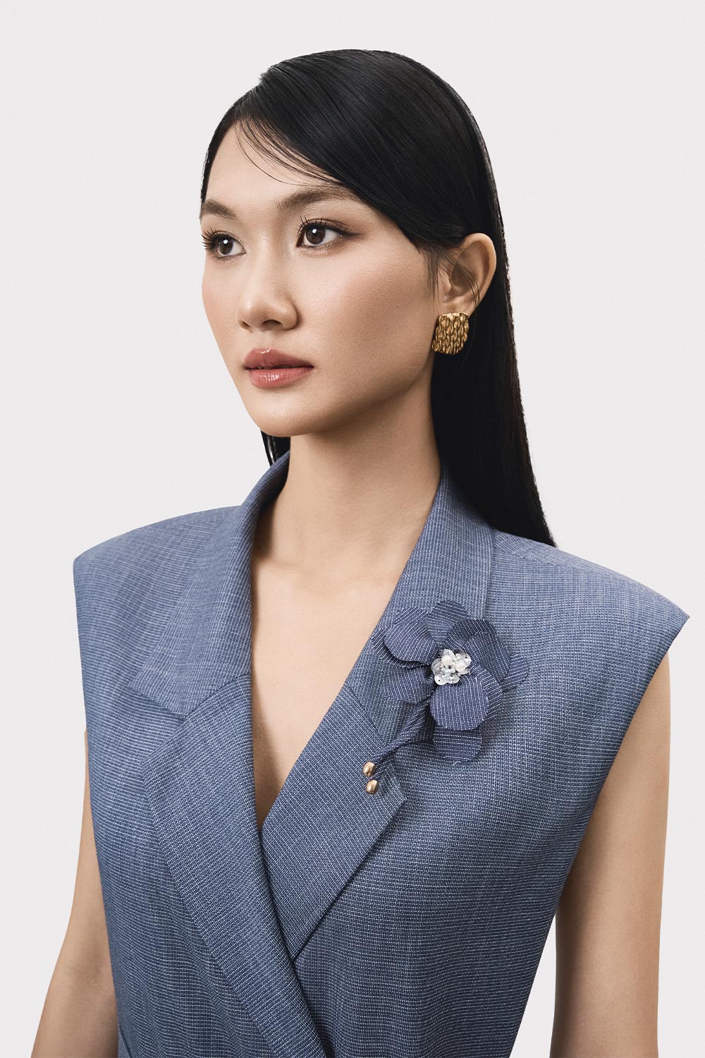 Cuon Straight Crossover Polyester Jacket