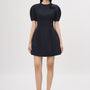 Tuyen A-line Puffy Sleeved Polyester Mini Dress