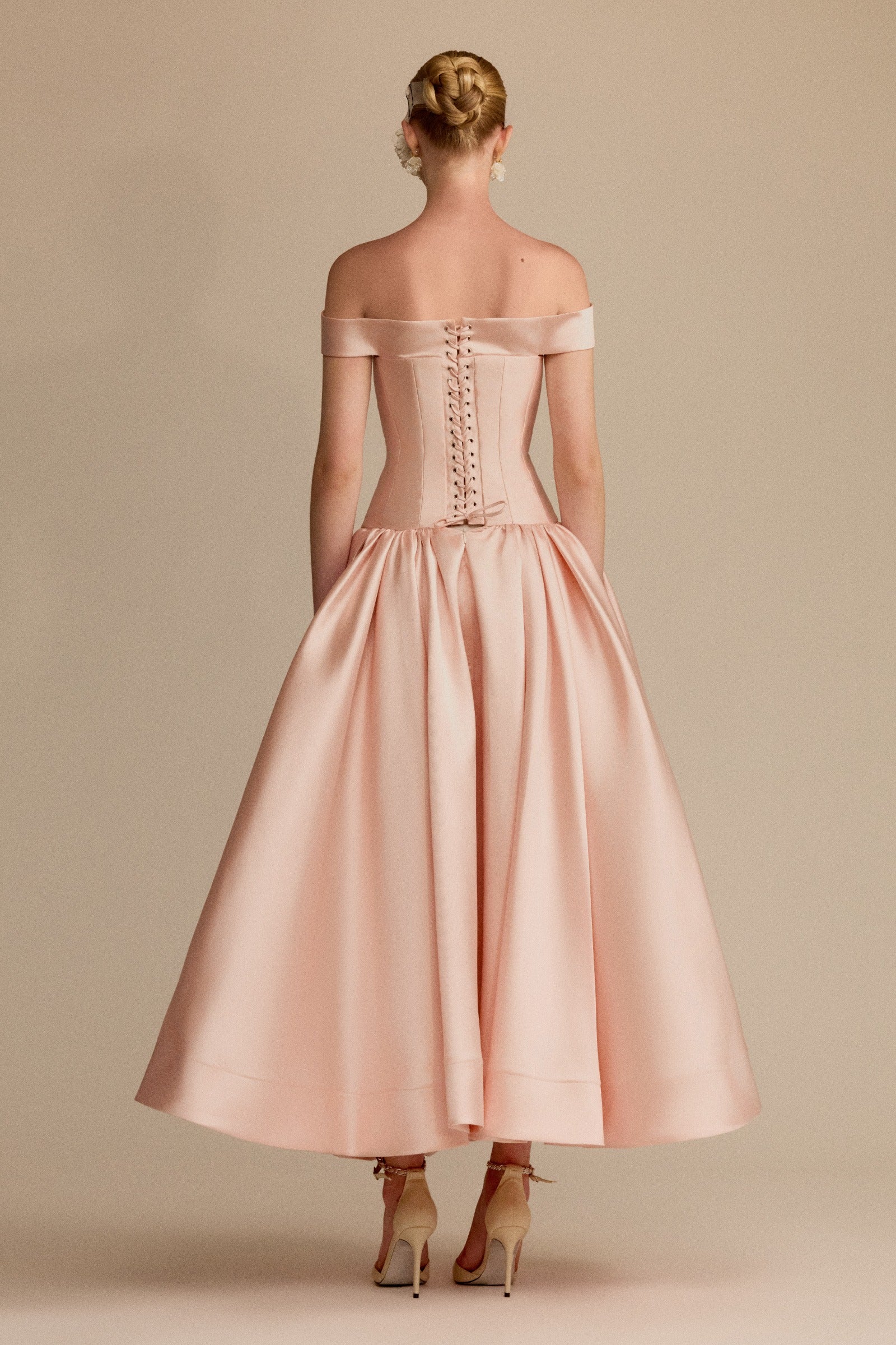 Lucent Off-Shoulder Maxi Dress