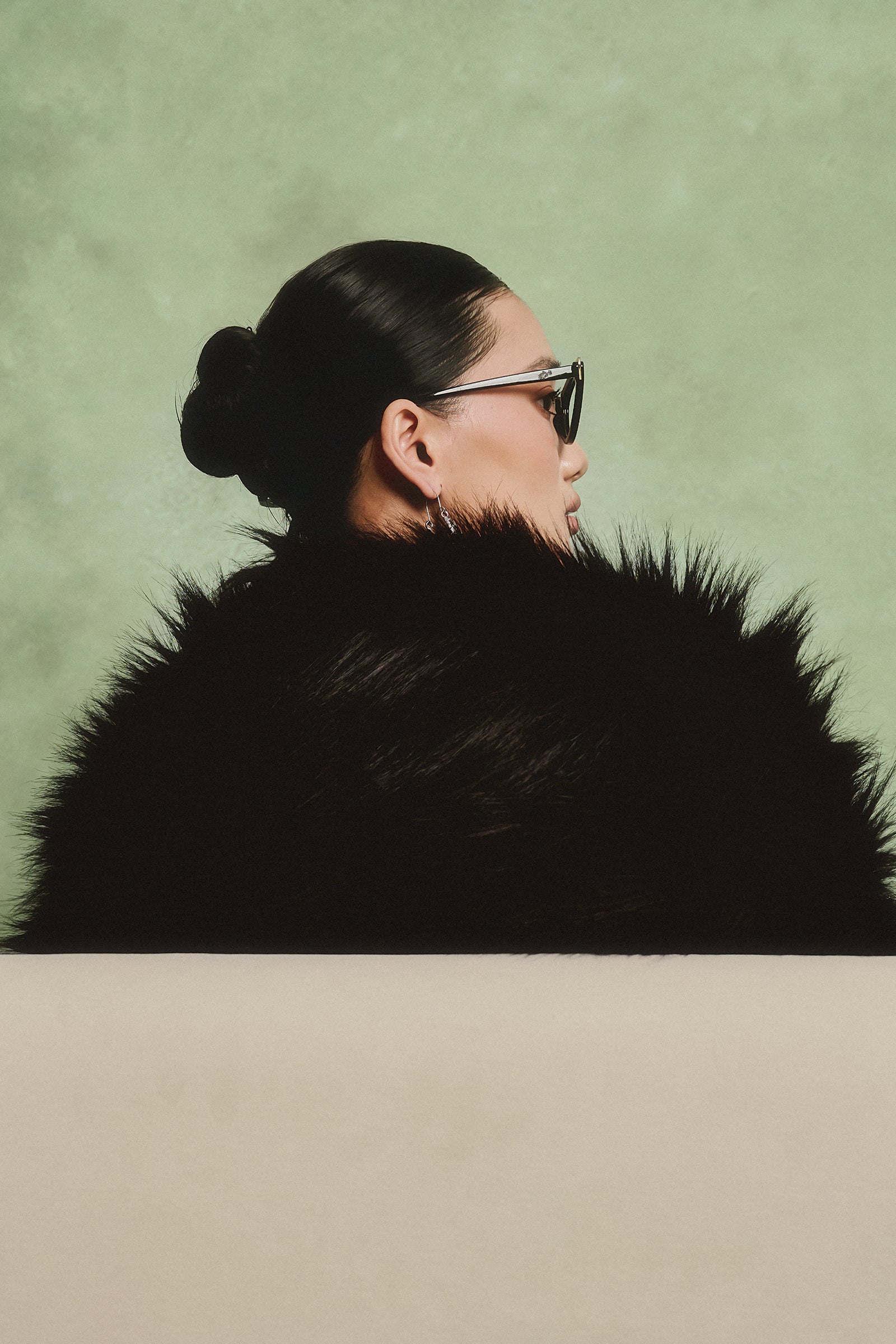 Amburg Straight Faux Fur Coat