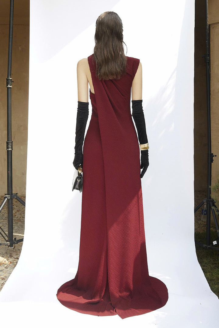 Walton High Neck Button Maxi Dress - MEAN BLVD