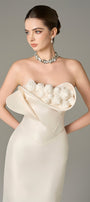 Seraphine Taffeta Bandeau Floral Embellished Maxi Dress 4