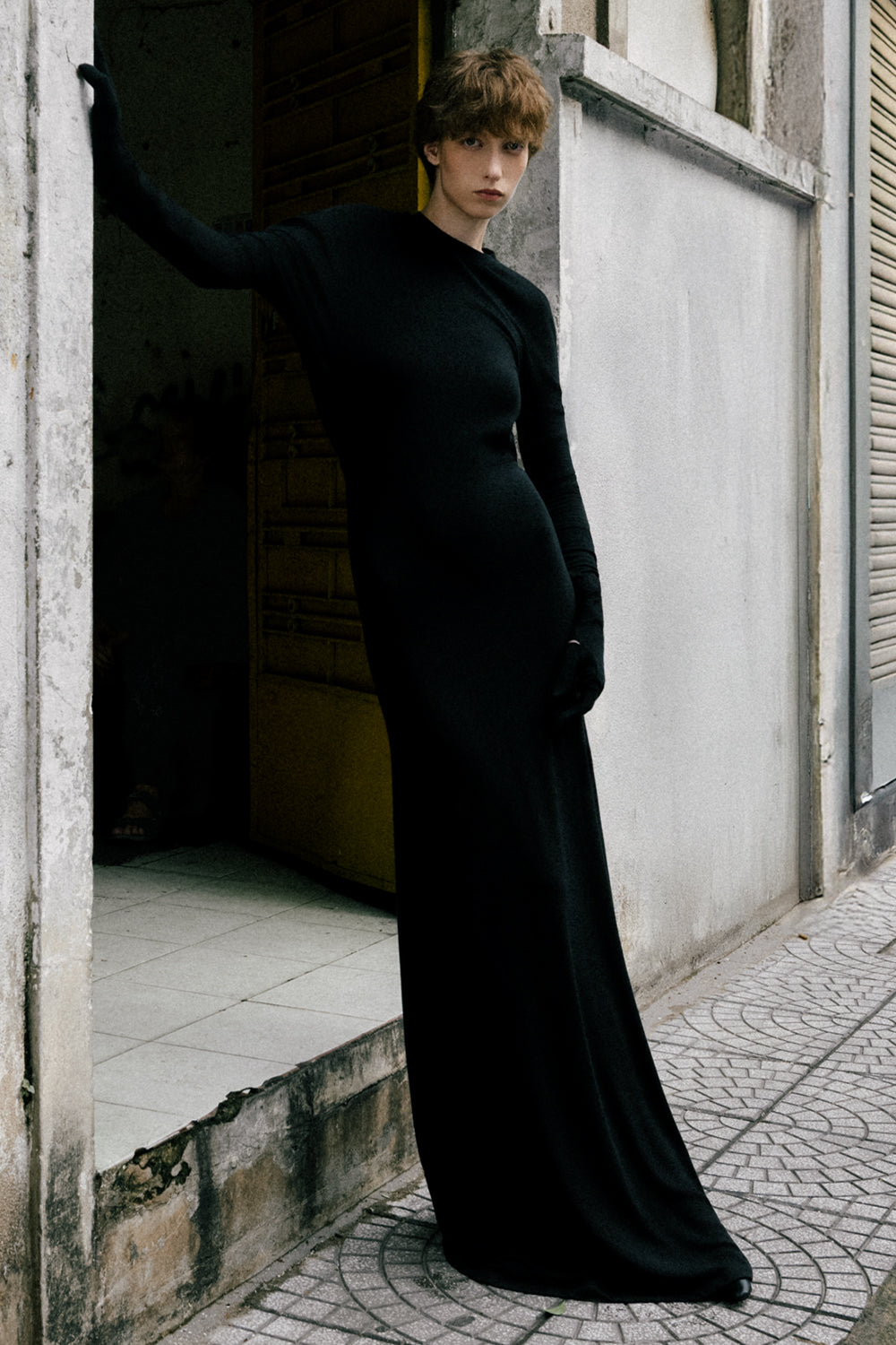 Willow Asymmetric Neck Maxi Dress - MEAN BLVD
