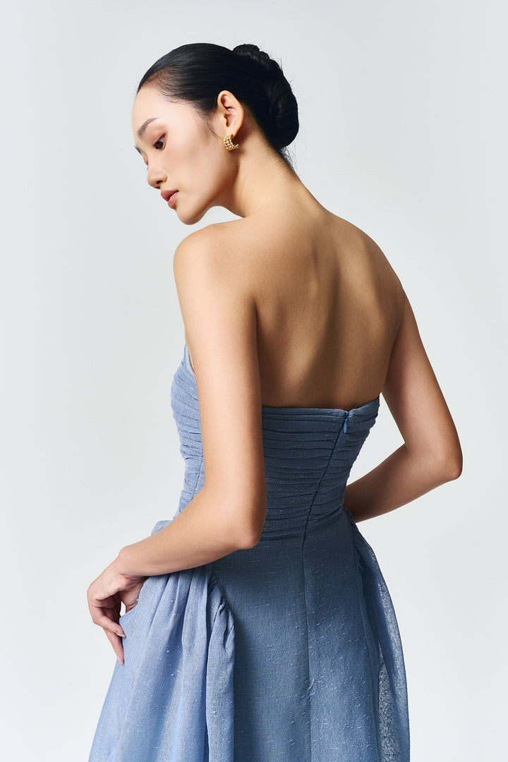 Willow Straight Across Draped Maxi Dress - MEAN BLVD