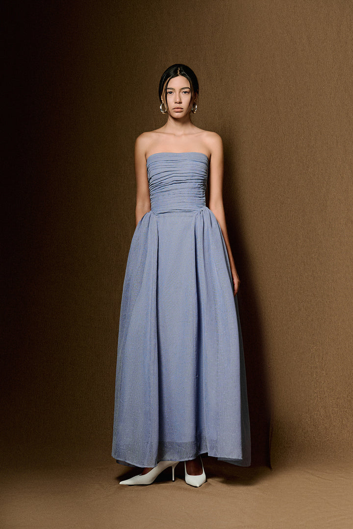 Willow Straight Across Draped Maxi Dress - MEAN BLVD