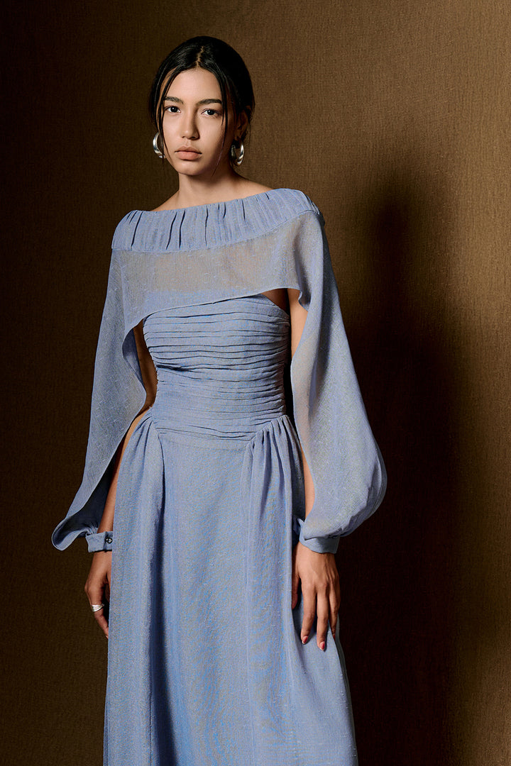 Willow Straight Across Draped Maxi Dress - MEAN BLVD