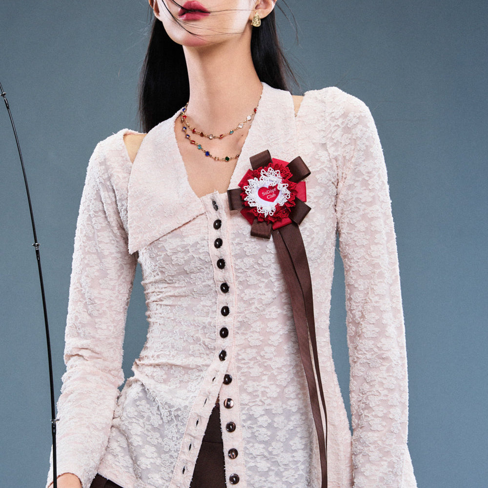 Witness Collared Lace Top - MEAN BLVD