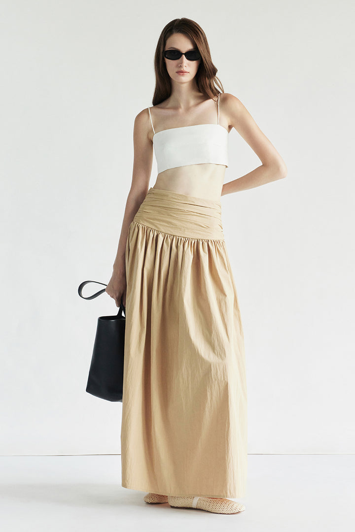 Wrenley A-line Gathering Skirt - MEAN BLVD