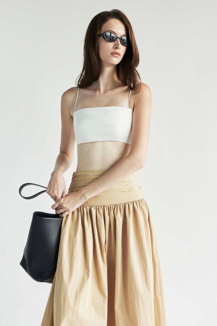 Wrenley A-line Gathering Skirt - MEAN BLVD