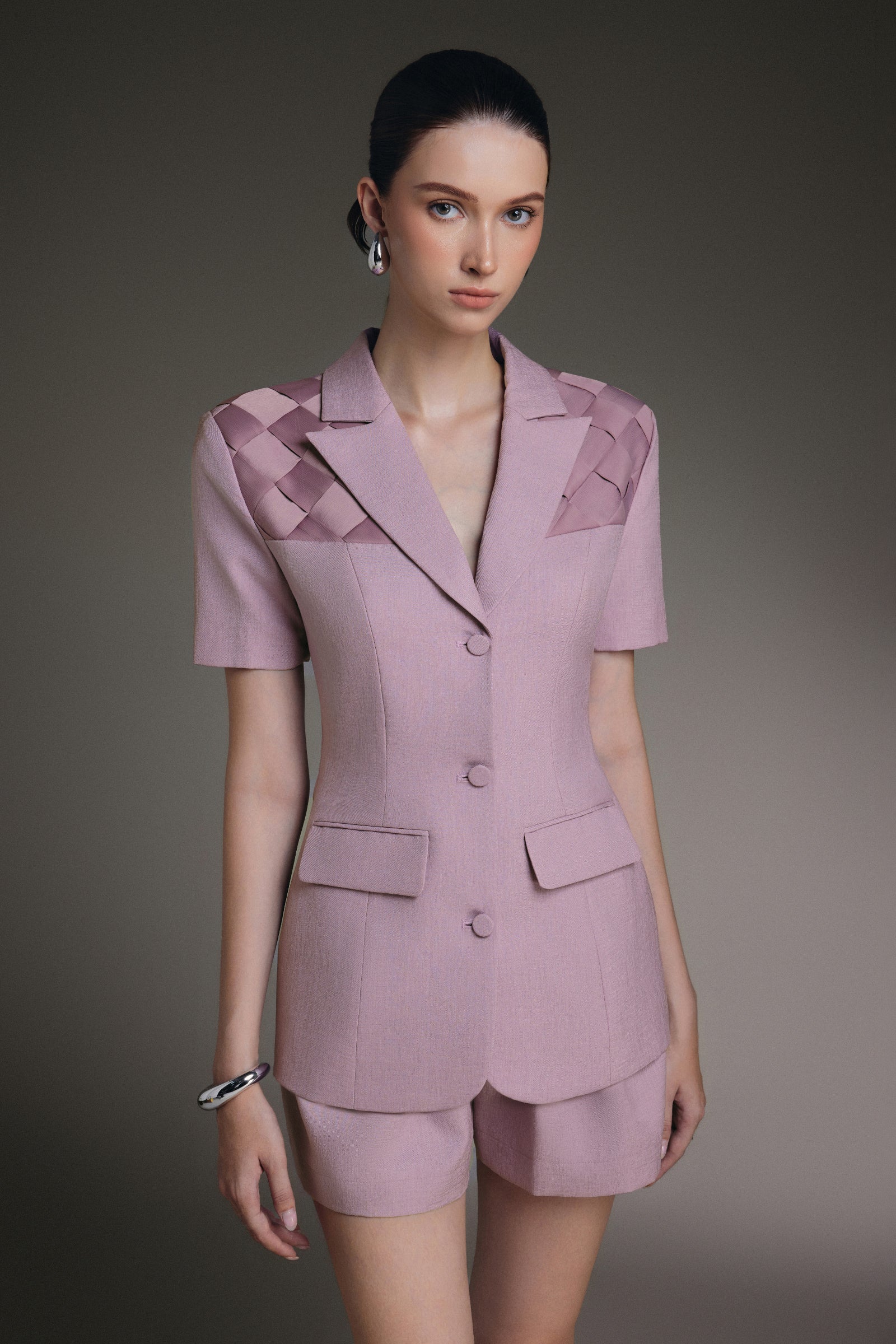 Yseult Notch Neck Blazer - MEAN BLVD