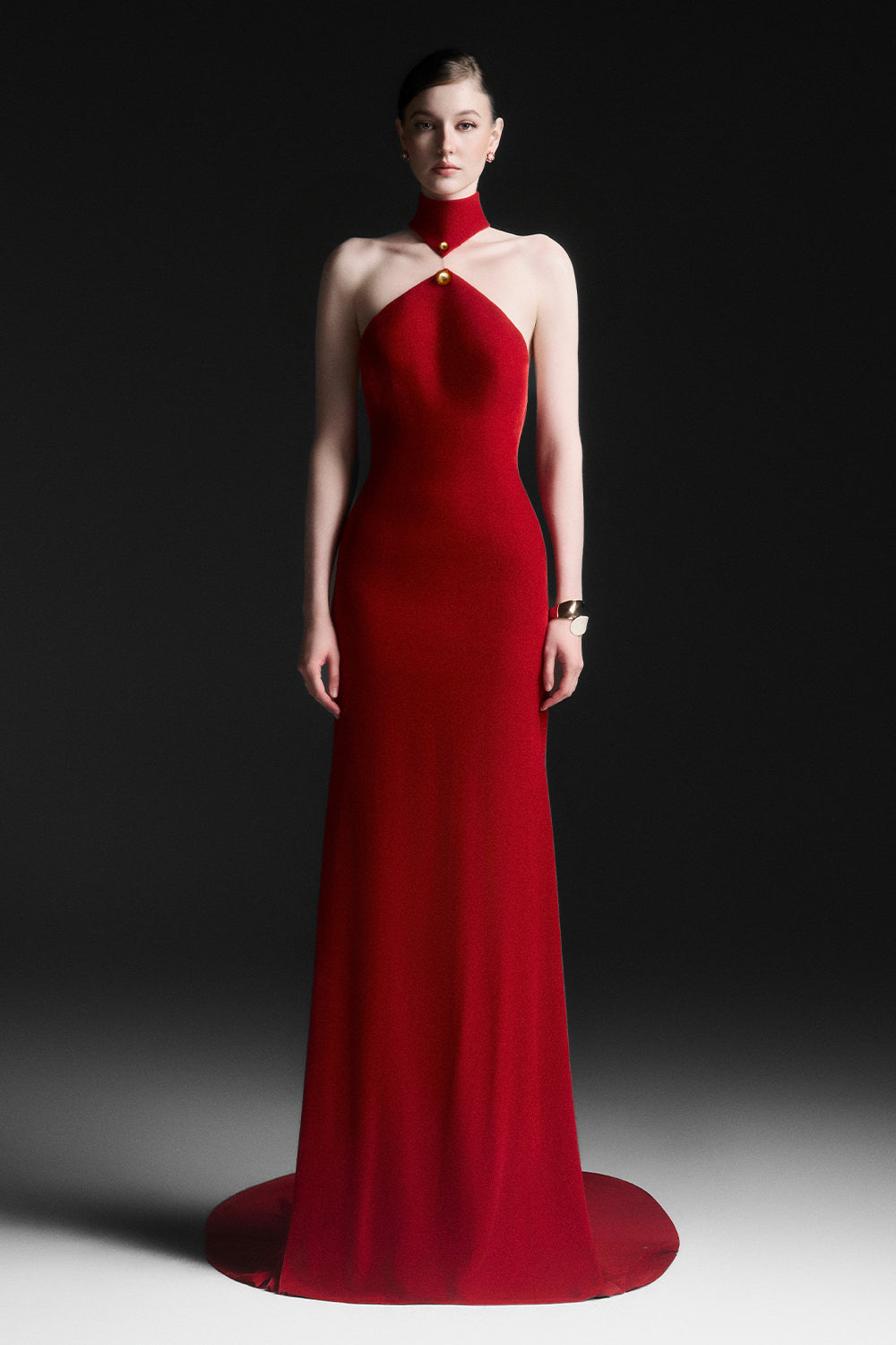 Zafielle Halter Maxi Dress - MEAN BLVD