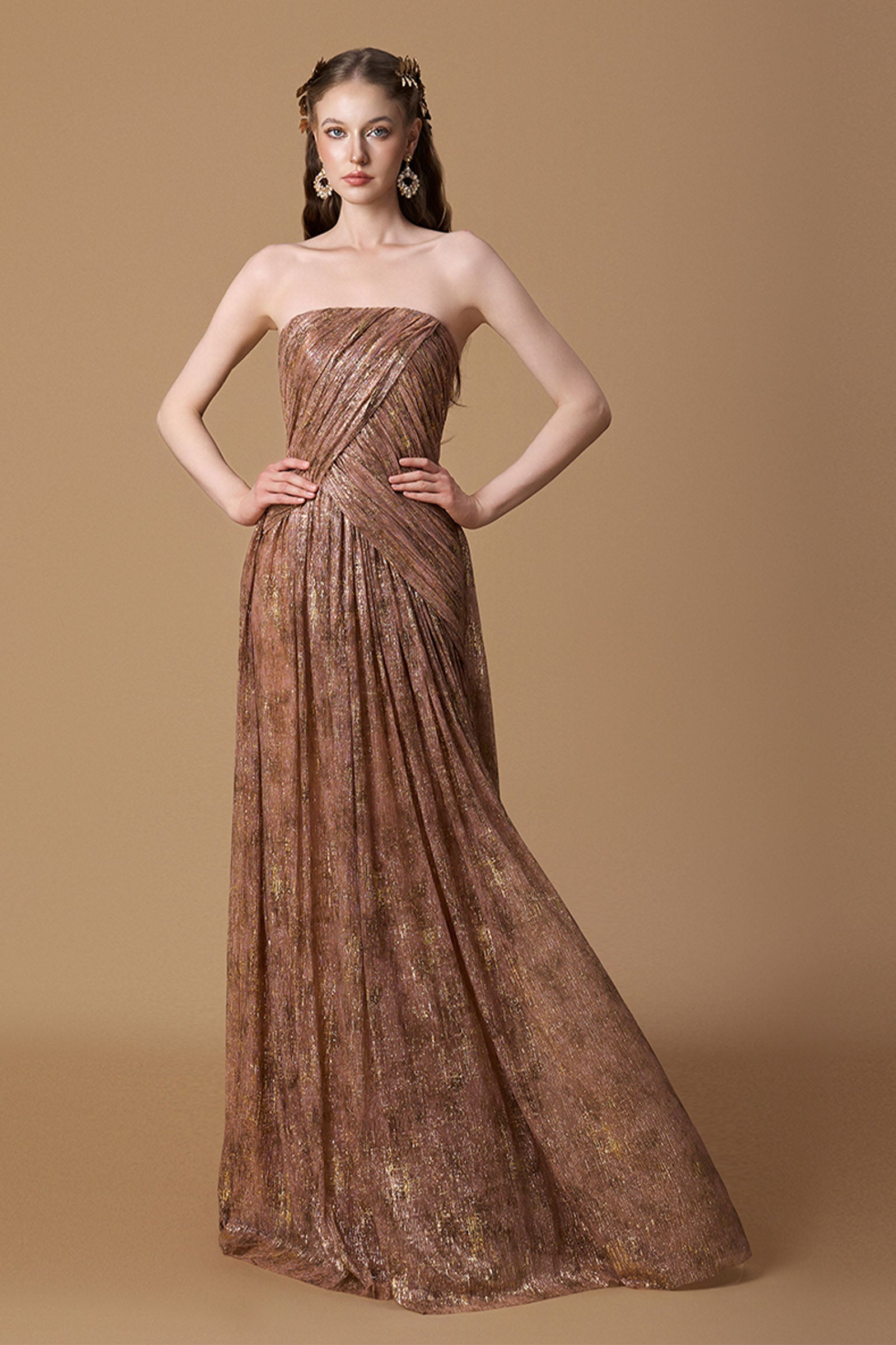 Ziven Draped Maxi Dress - MEAN BLVD