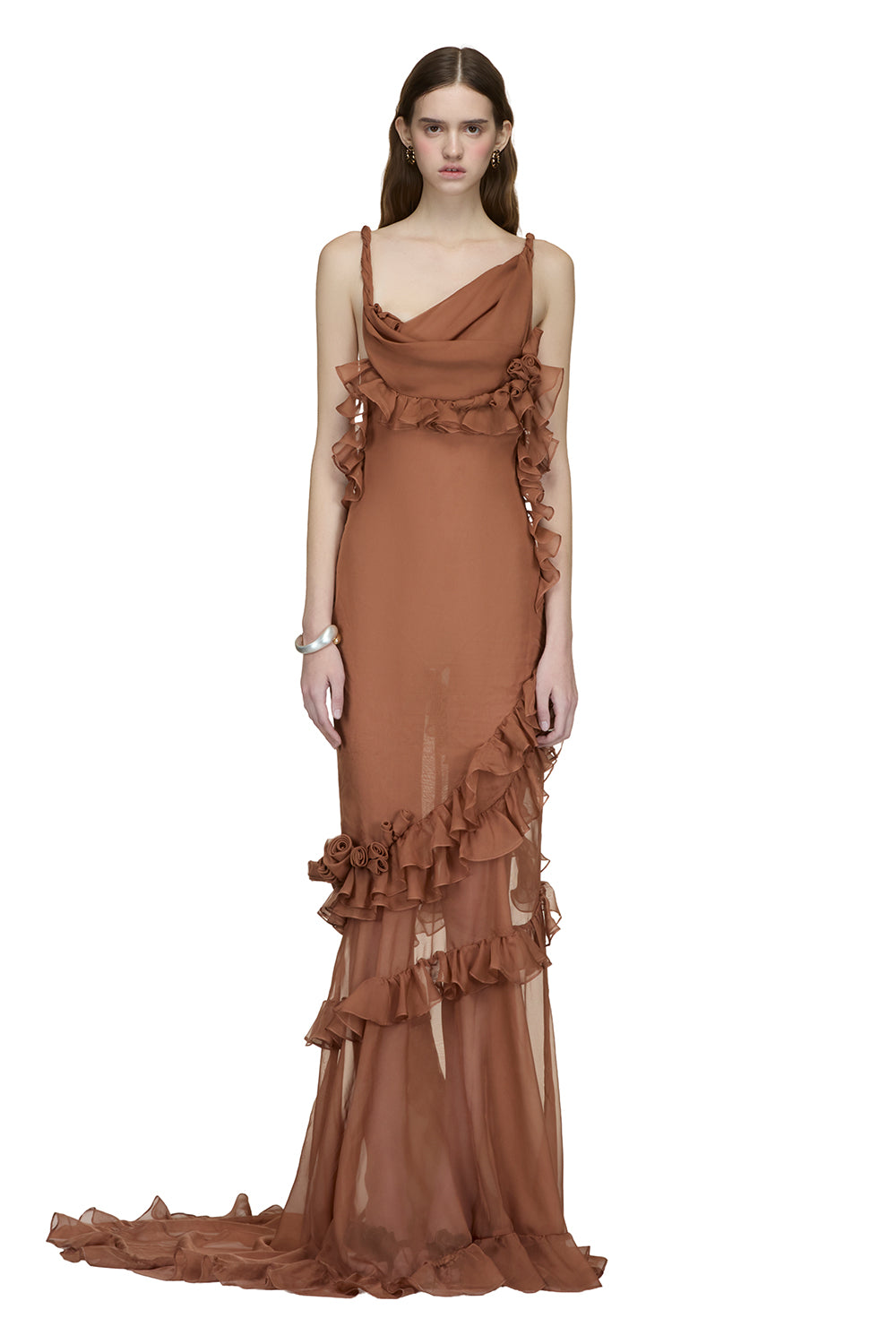 Zivra Ruffle Maxi Dress - MEAN BLVD