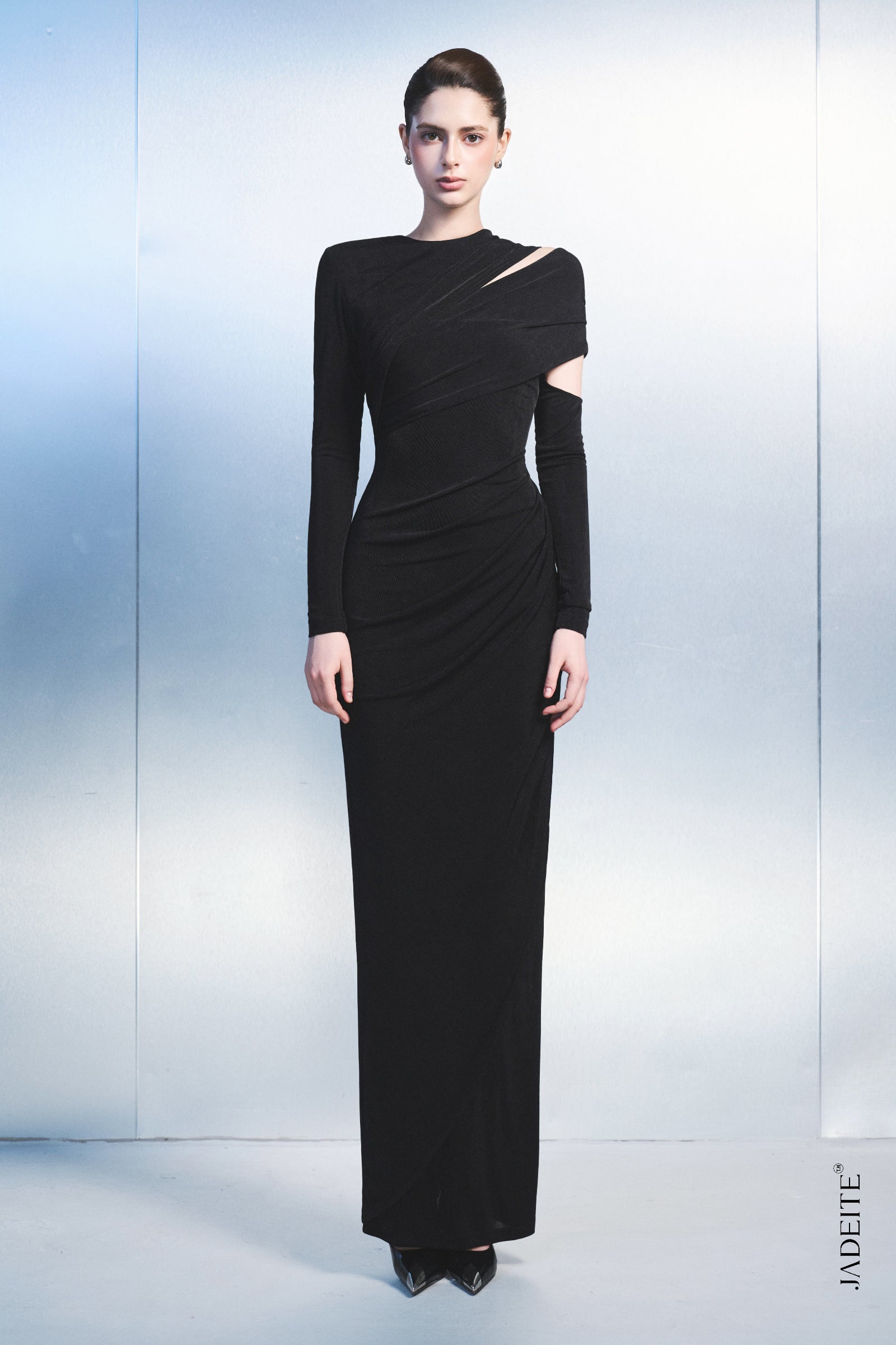 Zumia Asymmetric Neck Maxi Dress - MEAN BLVD