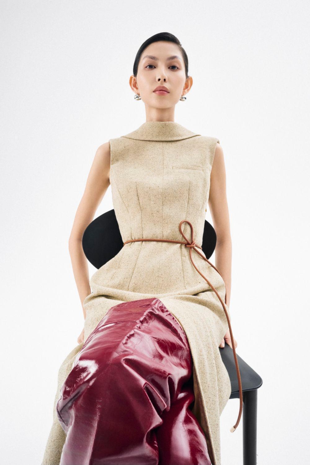 Abigail A-line Sleeveless Crepe Midi Dress - MEAN BLVD