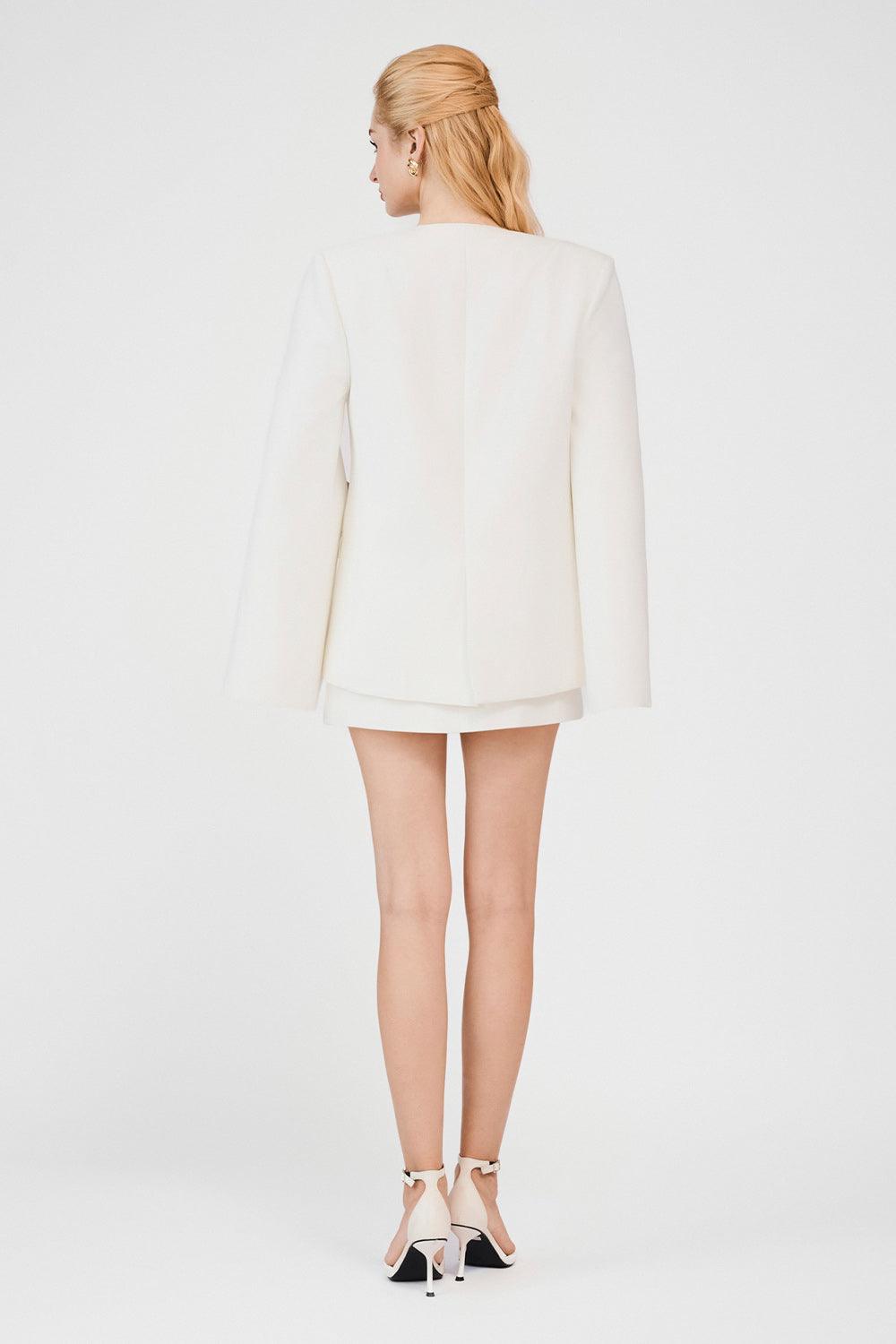 Addisyn Straight Split Sleeved Khaki Blazer - MEAN BLVD