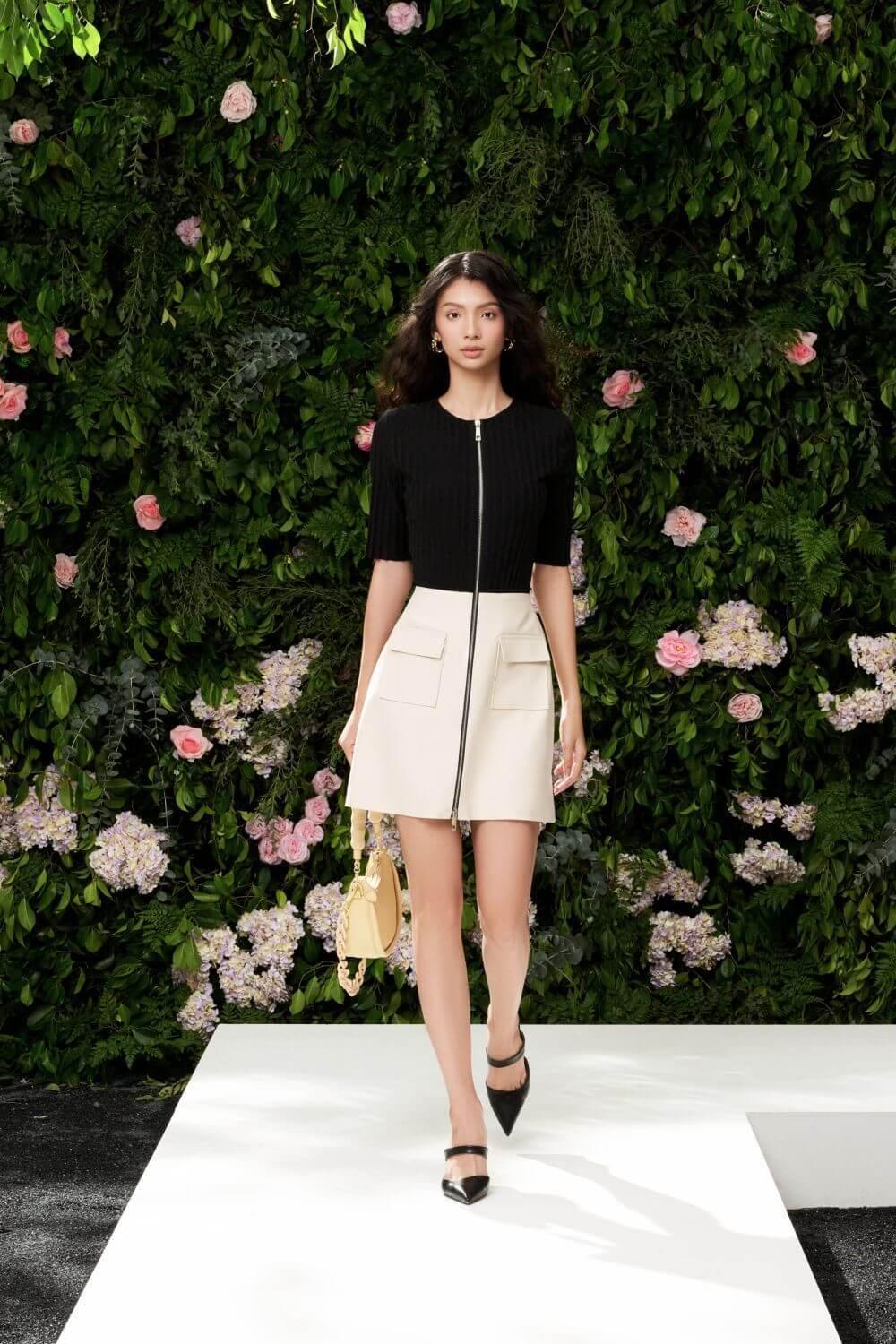 Adelaide A-line Short Sleeved Cotton Polyester Mini Dress - MEAN BLVD