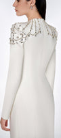 Adeline Bodycon Long Sleeved Crepe Floor Length Dress - MEAN BLVD